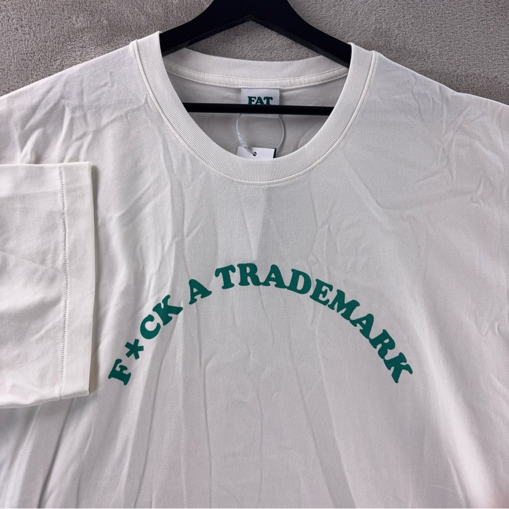 FAT Fck‎ A Trademark T Shirt Mens Size XXL White Graphic Streetwear Cotton